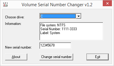 Changing number. Hard Disk Serial number Changer. VOLUMEID. Как изменить идентификатор кодека. Как определить VOLUMEID.